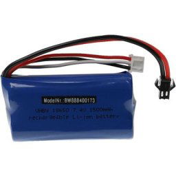 Vhbw - Batterie pour modéle rc p. ex. compatible avec udi, gt Model (1500mAh, 7,4V, Li-ion, 67 x 37