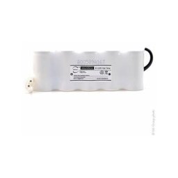 NX - Batterie eclairage secours 5xD ST1+ Backplate + amp 6V 4Ah