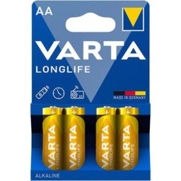 S.of. pile alkalina Varta aa - lr06 longlife (emballage 4 unit) ø14,5x50,5mm