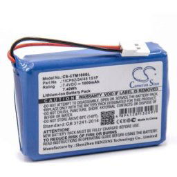 Batterie Li-Ion 1000mAh (7.4V) pour lecteur de billets ctms Eurodetector - Vhbw
