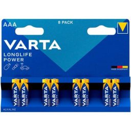 S.of. pile Varta longlife power aaa - lr03 (emballage 8 unit) ø10,5x44,5mm