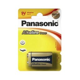Pile alckaline Panasonic bronze 6lr61 9v (emballage 1 unit) 26,5x17,5x48,5mm