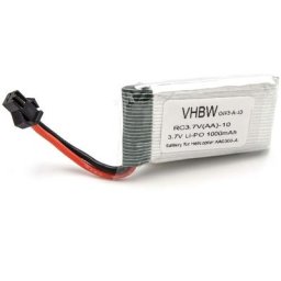Batterie Li-Ion 1000mAh (3.7V) pour hélicoptère Zoopa 300, 300 Movie Helicopter AA0300, AA0300-A,