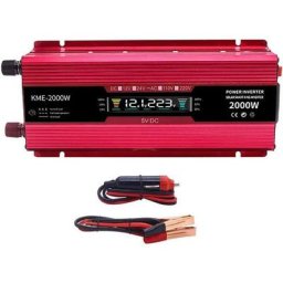 Convertisseur de Tension lcd Intelligent et Prises et Ports de Charge 500W dc 24V 220V
