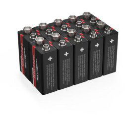 Ansmann Industrial Piles alcalines 9V pour détecteur de fumée, instrument de mesure, etc. (10 pces)