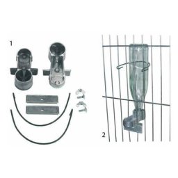 Abreuvoir sabot porte bouteille pour lapins en alu - lot de 2