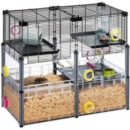 Ferplast - multipla hamster crystal Cage pour hamsters et souris modulable. Accessoires inclus..