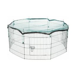 Enclos métal avec filet de protection Diamètre 150 cm x Hauteur 57 cm