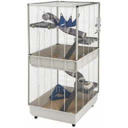 Ferplast - furet tower Cage pour fûrets 2 niveaux. Variante furet tower - Mesures: 75 x 80 x h 161