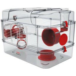 Zolux - Cage rody 3 solo grenadine taille : 41 x 27 x 28 cm Rouge