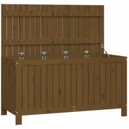 Boîte de rangement de jardin Marron miel 121x55x64 cm Bois pin vidaXL - Pin marron miel