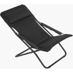 Transat de jardin pliable Lafuma Mobilier transabed - Acier Tube Noir