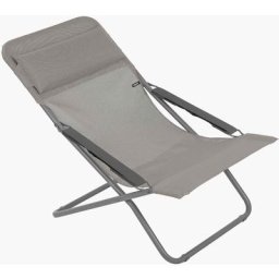 Transat de jardin pliable Lafuma Mobilier transabed - Terre Tube Basalte