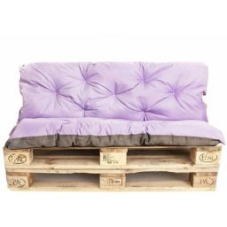Coussin pour palette exterieur, Assise 120 x 80 et Dossier 120 x 40cm, coussins canapé / coussin