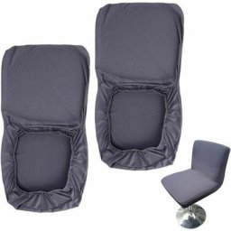 Swyeoot - Lot de 2 housses de tabouret de bar avec dossier extensible pour chaise de salle à manger