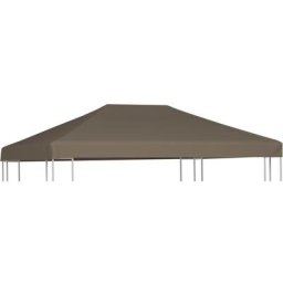 Vidaxl - Toile supérieure de gazebo 310 g/m² 3x4 m Taupe Taupe