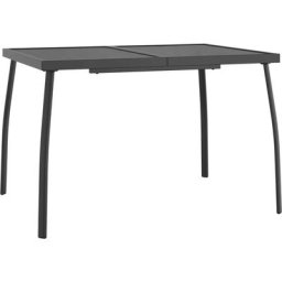 Table de jardin anthracite 110x80x72 cm Treillis d'acier Vidaxl n/a