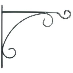 Louis Moulin - Potence fer rond anthracite - 32x30 cm - Acier époxy
