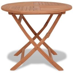 Table pliable de jardin 85x76 cm Bois de teck solide Vidaxl n/a