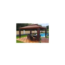 Swing&harmonie - Tonnelle de jardin ® 3x4 m chocolat