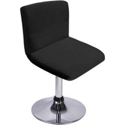 Housse de tabouret de bar avec dossier extensible pour chaise de salle à manger pivotante