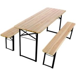 Set de table en bois 8/10 personnes - Marron