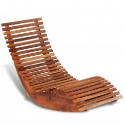 Chaise longue basculante Bois d'acacia Vidaxl n/a