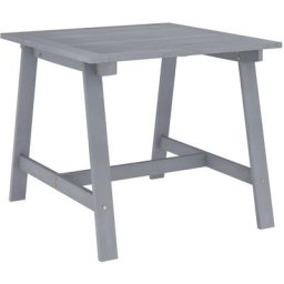 Table à manger de jardin Gris 88x88x74 cm Bois d'acacia massif Vidaxl Gris
