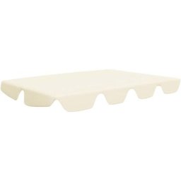 Toit de rechange de balançoire Crème 150/130x70/105 cm vidaXL - Crème