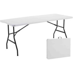 Table de pique nique pliante - Blanc
