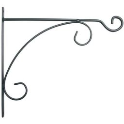 Louis Moulin - Potence fer rond anthracite - 40x36 cm - Acier époxy