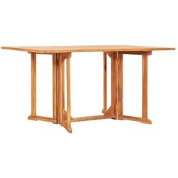 Table pliable de jardin papillon 150x90x75 cm Bois teck solide Vidaxl n/a