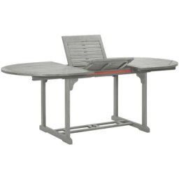 Table de jardin Gris 200x100x75 cm Bois d'acacia massif Vidaxl n/a