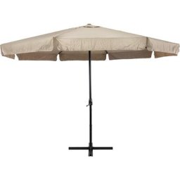 Maxxgarden - Parasol de jardin xxl parasol grande taille 4x4 m - Aluminium - Taupe
