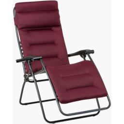 Fauteuil relax de jardin pliable LAFUMA MOBILIER, RSX CLIP - Bordeaux Tube Noir