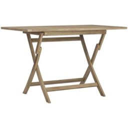Vidaxl - Table de jardin pliante gris 120x70x75 cm bois de teck solide Brun