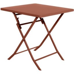 Table de jardin pliante carrée Greensboro ambre 2 places - Hespéride - Ambre