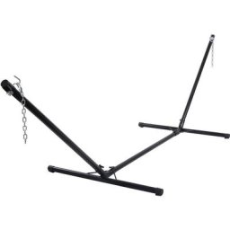 Support de hamac en Acier 320x100x110cm durable jusqu'à 120kg noir - Costway