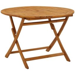 Table pliable de jardin 110 cm Bois d'acacia massif Vidaxl n/a