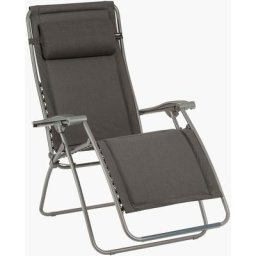 Lafuma Mobilier - Fauteuil relax de jardin pliable rsx clip - Ardoise Tube Titane