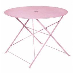 Bellagio - Table de jardin pliante - 4 places - Rose - rose