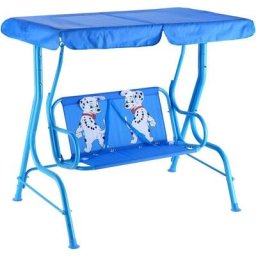 Balancelle de Jardin pour Enfants 2 Places,Toit Anti-UV Balançoire Jardin pour Enfants Chaise