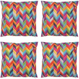 Coussins d'assise, Lot de 4, 43cm x 43cm, Coussins de Siège, Résistant à l'eau, Coussins