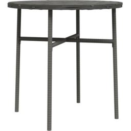 Table à thé Gris 45 cm Résine tressée Vidaxl Gris
