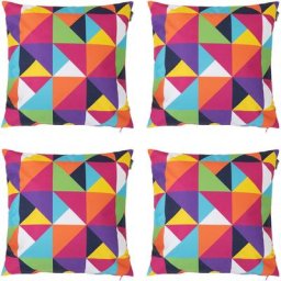 Veeva - Coussins d'assise, Lot de 4, 43cm x 43cm, Coussins de Siège, Résistant à l'eau, Coussins