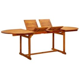 Table à manger de jardin (160-240)x100x75cm Bois d'acacia massif Vidaxl n/a