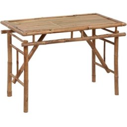 Table de jardin pliable 115x50x75 cm Bambou vidaXL - N/A