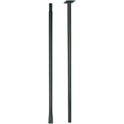 Mât fixation dans le sol anthracite - 190 cm - Acier époxy - Louis Moulin