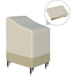 Housse de protection chaises de jardin empilables bâche étanche 70L x 90l x 115H cm oxford haute