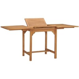 Table extensible de jardin (110-160)x80x75 cm Teck solide Vidaxl n/a